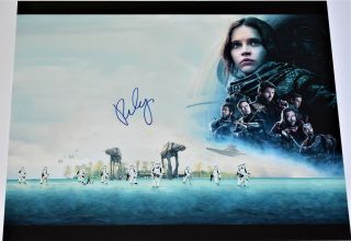 Felicity Jones Signed Autographed Rogue One: A Star Wars Story 16x20 Inch Photo