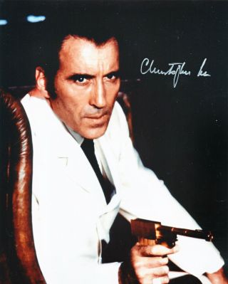 Christopher Lee Autograph 8x10 Signed Photo (hand Signed)