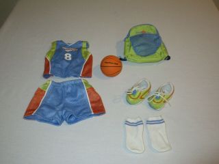 American Girl Doll Basketball Outfit Clothes Shoes Socks Ball Backpack Retired