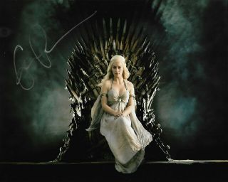 Emilia Clarke " Game Of Thrones " Autographed 8 X 10 Signed Photo Holo