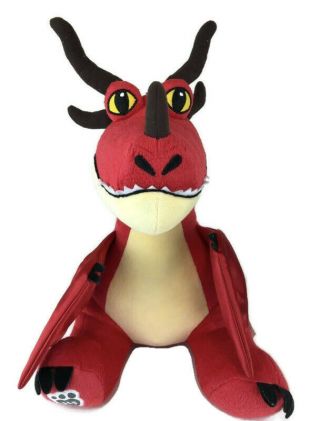 Build A Bear Workshop How To Train Your Dragon Hookfang 16 " Red Plush Retired
