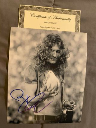 Robert Plant Autograph Signed 8 X 10 Photo Auto Led Zeppelin $$