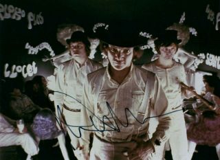 Malcolm Mcdowell A Clockwork Orange Actor Signed 8x10 Autographed Photo 1