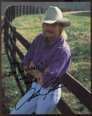 Alan Jackson Signed 8x10 Photo Vintage Autographed From 1993 Auto