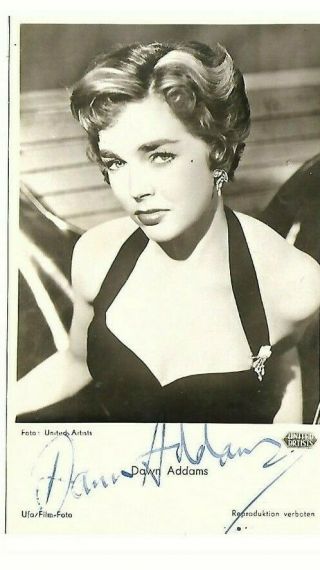 Dawn Addams Vintage Signed Photo Actress Hammer Horror The Vampire Lovers