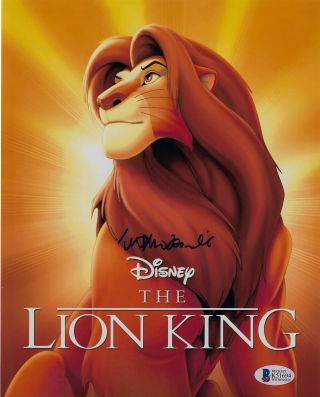 Matthew Broderick Signed Simba Lion King Disney 8x10 Photo Bas Autograph
