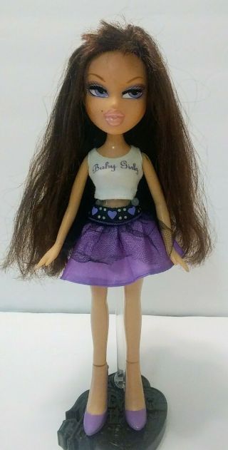 Mga 2001 Bratz Doll Girlz Brown Long Hair,  Purple Eyes
