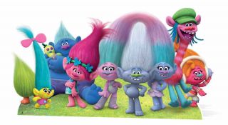 Dreamworks Trolls Panoramic Cardboard Cutout / Stand Up / Standee Decoration