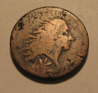 1793 Flowing Hair Large Cent Penny - - 60su
