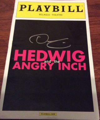 Darren Criss Signed Hedwig And The Angry Inch Playbill May 2015 Glee