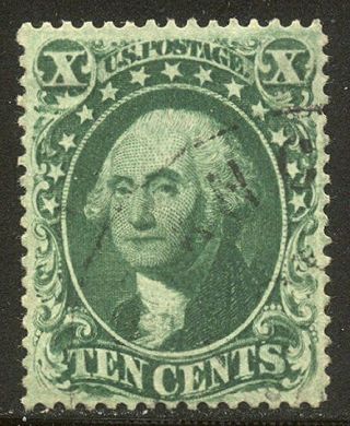 U.  S.  33 Beauty - 10c Green,  Type Iii ($180)