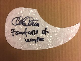 Fountains Of Wayne Chris Collingwood Signed Pick Guard Stacy’s Mom Autographed