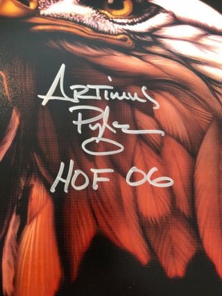 Autographed Artimus Pyle 11x17 Lynyrd Skynyrd Poster Insc Hof 06 Ssg Certified