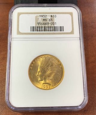 1932 $10 Pcgs Ms65 Indian Head Gold Eagle 19