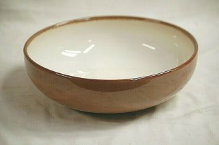Concepts Cocoa By Sango Round Vegetable Bowl Brown Shade Band Coupe Brown Trim