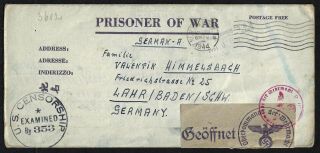 Us Germany 1944 Wwii Prisoner Of War Letter Form Written By A German Pow May1944