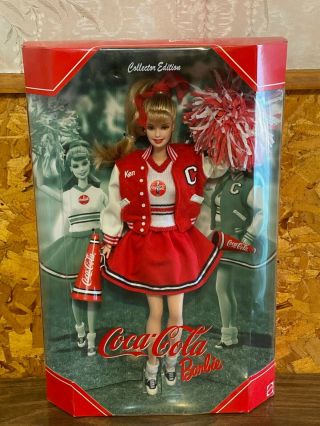 2000 Coca - Cola Cheerleader Barbie Doll Nib Collector Edition 28376