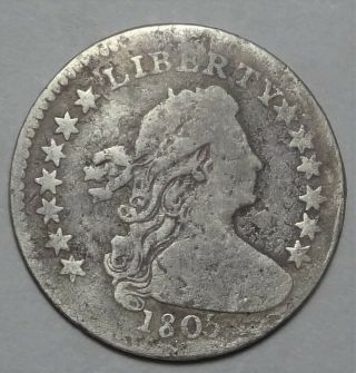 1805 Draped Bust Half Dime Very Good Vg Details Early H10c Type Coin