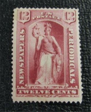 Nystamps Us Newspaper Stamp Pr63 Og H $500