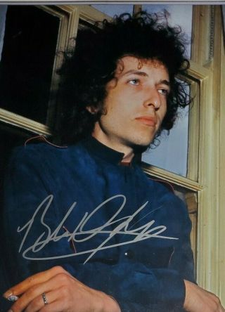 Bob Dylan Hand Signed 8x10 Photo W/holo