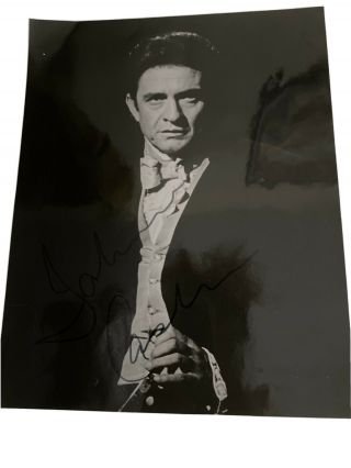 Johnny Cash Signed Autograph Photo.  8 X 10 Glossy
