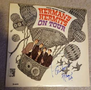 Peter Noone Signed Vinyl Record Lp Herman 
