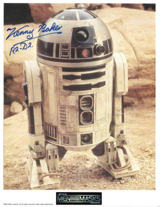 Kenny Baker Hand Signed In Person Star Wars R2 - D2 Autograph Rare With