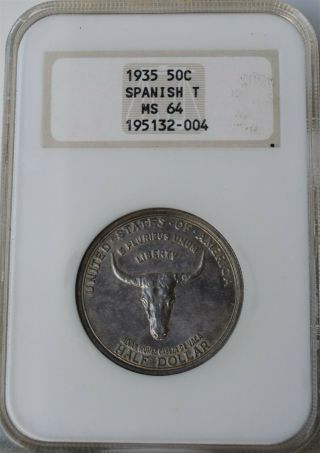 1935 Spanish Trail Commemorative Half Dollar " Ngc Ms64 " S/h After 1st Item