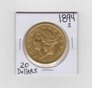 1894s $20.  00 Gold Coin " Double Eagle "