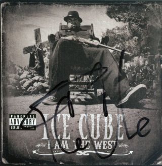 Ice Cube I Am The West Autograph Signed Cd Booklet Record Co Promo Auto Nwa