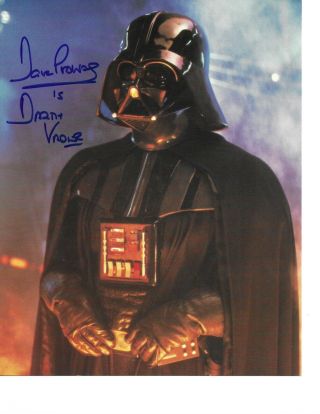 Dave Prowse Autograph Hand Signed In Person Star Wars Card Stock 8x10