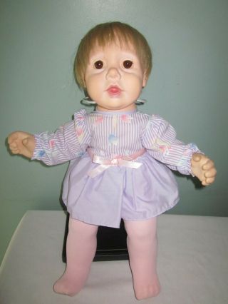Vintage Hasbro J Turner Real Baby Lifelike Doll - 20 " - 1984