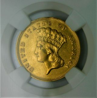 1878 $3 Princess Gold Coin Au Details