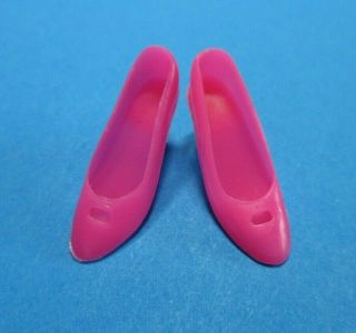 Vintage Barbie Francie - Floating In Hot Pink Heels Shoes W/ Cut Outs
