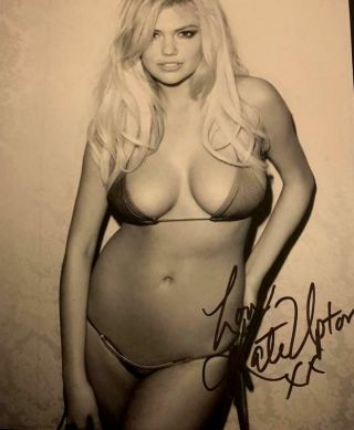 Kate Upton Signed Black And White Photo Todd Mueller Autographs