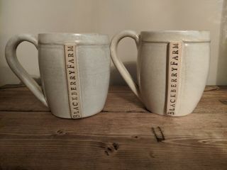 Blackberry Farm Resort Tennessee Set Of 2 Mugs Handmade By Local Pottery