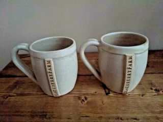 Blackberry Farm Resort Tennessee Set Of 2 Mugs Handmade By Local Pottery 3