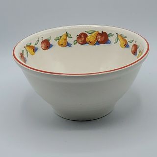 Harker Pottery Bakerite Red Apple & Pear 8 7/8  Mixing Bowl