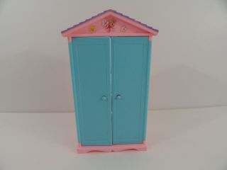 Mattel Barbie Doll House Furniture Nursery Toy Closet Dresser Wardrobe Shelves