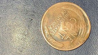 Triple Struck Error Penny 1945 Wheat Penny (only 2 Found In Existence)