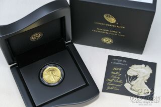 2016 Walking Liberty Half Dollar 50c Gold Coin Box 1/2 Oz Gold Us Coin 19668