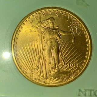 1911 - S $20 Gold St Gaudens Double Eagle