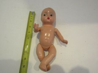 Vintage 9 Inch Composition Baby Doll Painted Face Movable Arms & Legs