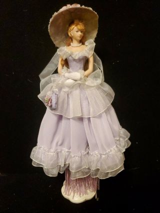 Purple Southern Belle Tassel Doll W/ Stand