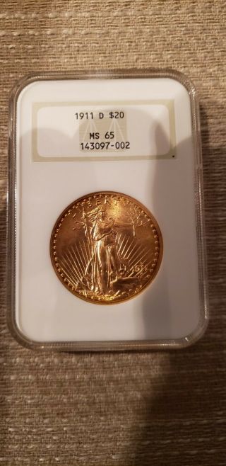 1911 D $20 St.  Gaudens Double Eagle