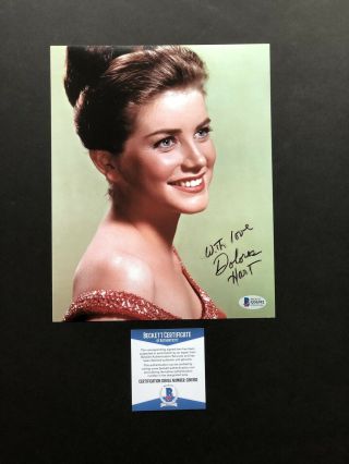 Dolores Hart Autographed Signed 8x10 Photo Beckett Bas Elvis Presley Rare