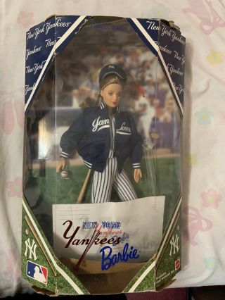 Rare Mlb Yankees 1999 Barbie Doll