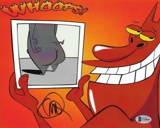Charlie Adler Signed 8x10 Photo The Red Guy Tv Show Cow & Chicken Auto Bas