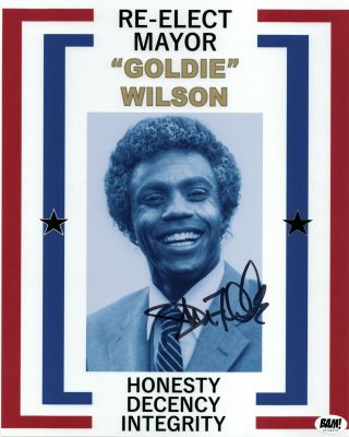 Donald Fullilove Goldie Wilson Signed Autographed Back To The Future Photo