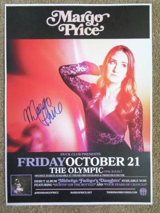 Signed Margo Price Poster In - Person W/proof Gig Concert Autograph